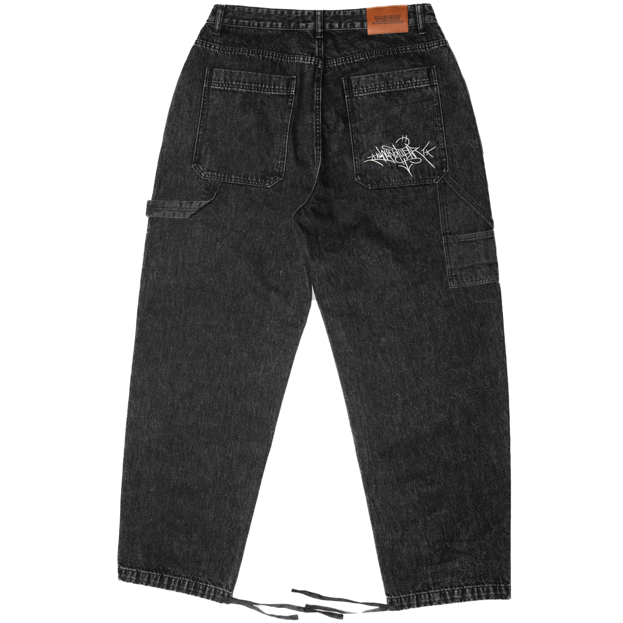 WNW Carpenter Baggy Jeans Neri - immagine 2