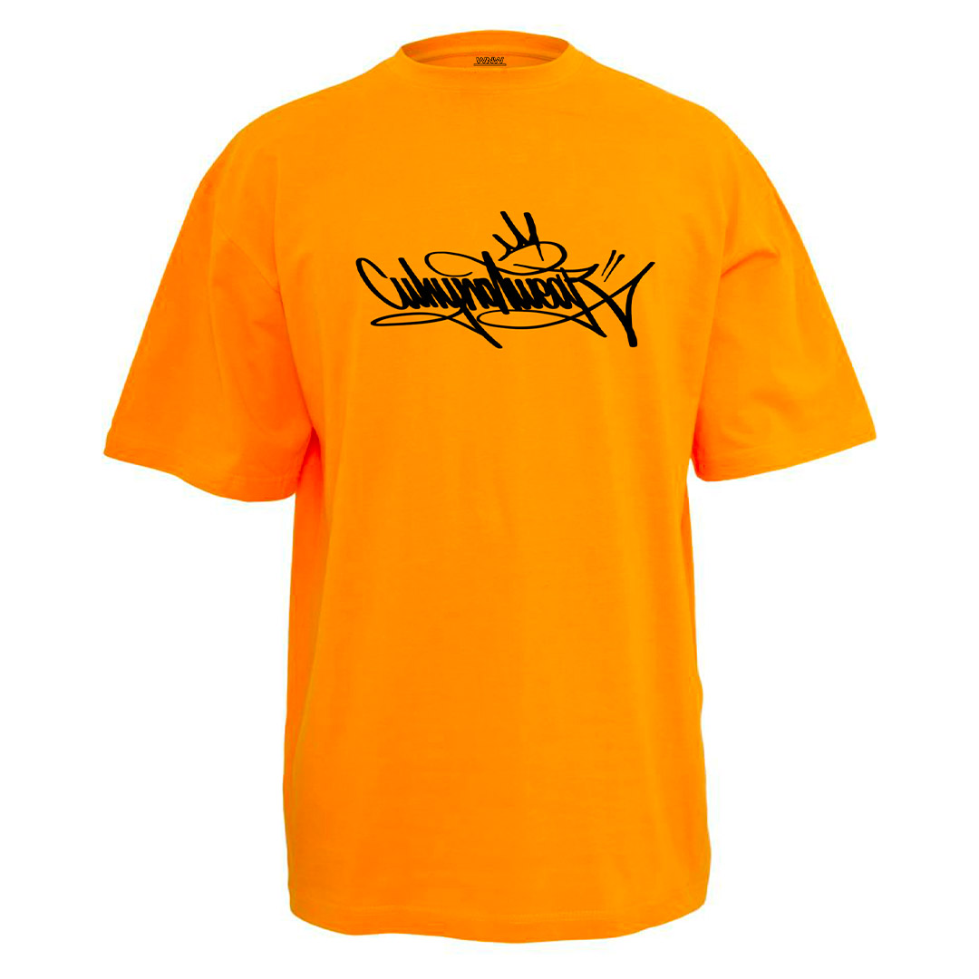 t-shirt oversize arancione